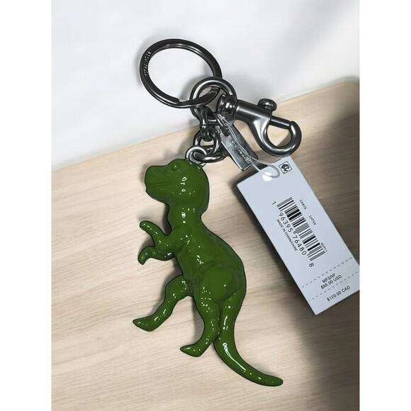 NWT Coach CAX75 T Rex Bag Charm Key Ring - Picture 3 of 4